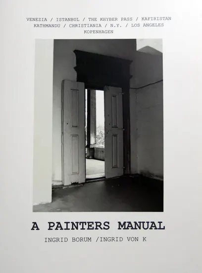A Painter's Manual, forside – A Painter's Manual