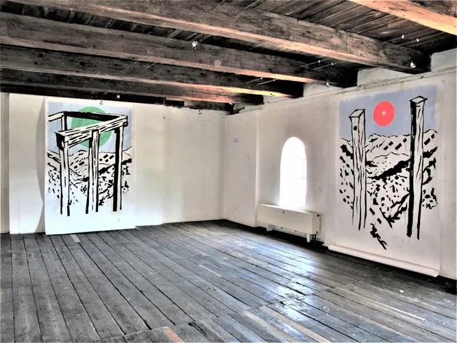 Installationsfoto fra Et in Arcadia Ego